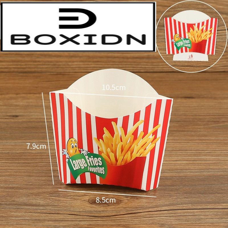 Dus Kentang Goreng Motif / kantong Kentang Goreng / Kemasan Kentang Goreng