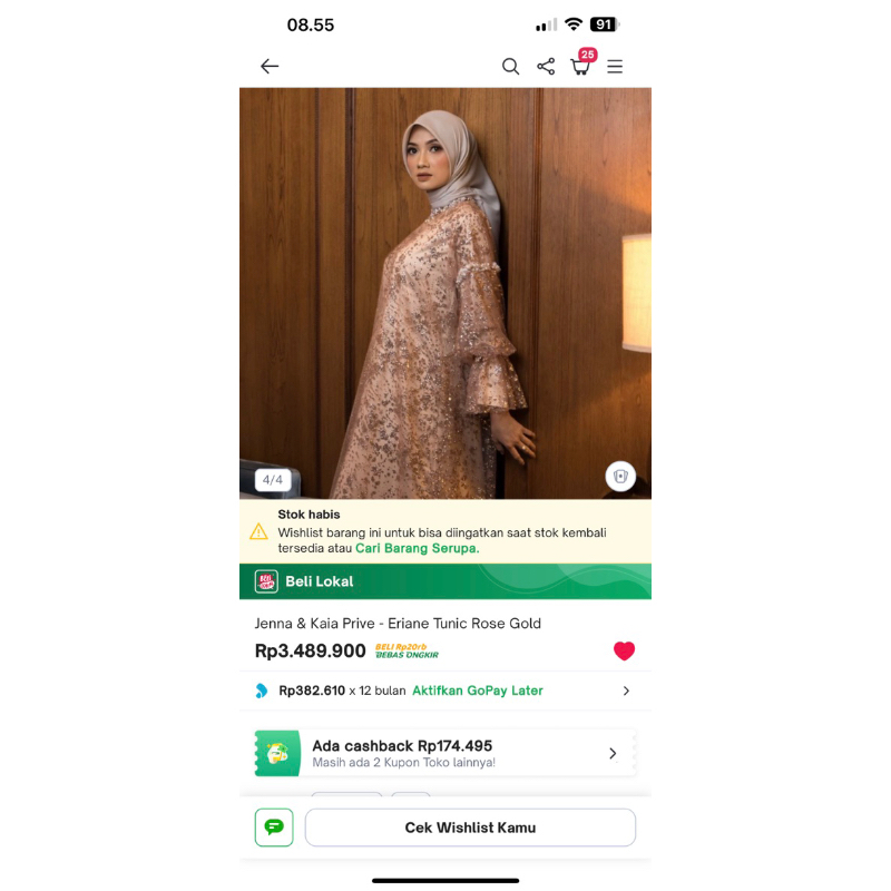 jenna n kaia prive eriane tunic rose gold NEW bukan narjani buttonscarves dan maima