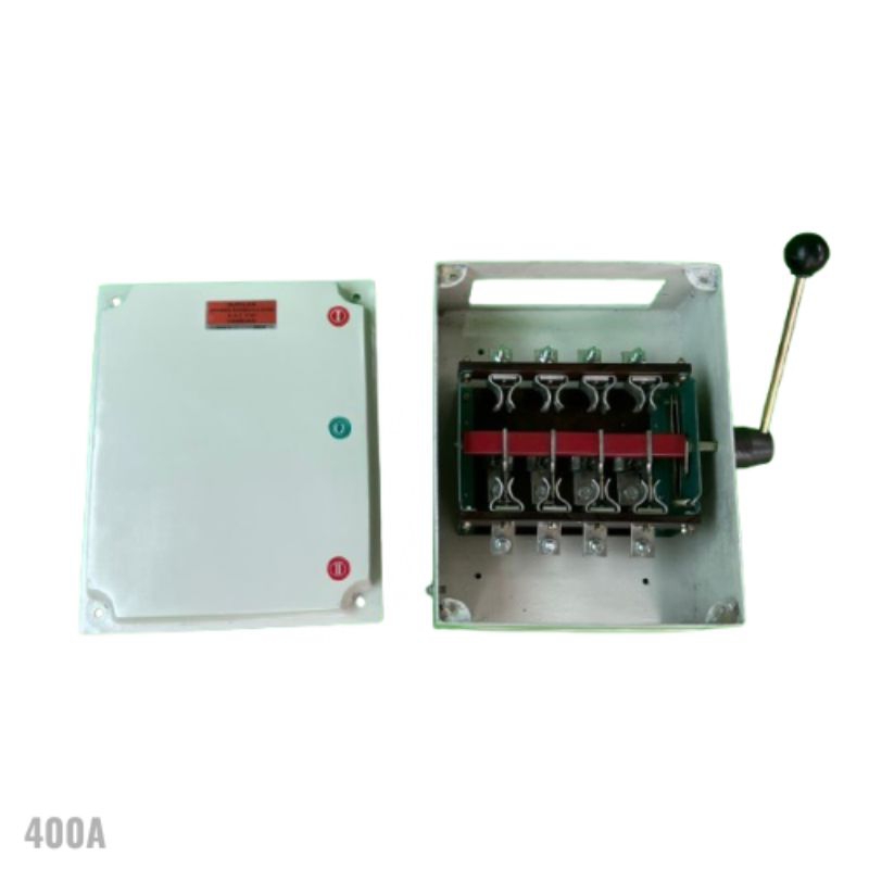 Ohm Saklar 400A  ON-OFF-ON (merk AL)/ Handle / Genset/ Handle Listrik 400A/ COS 4P 400A/ GZ I-0-II/ 