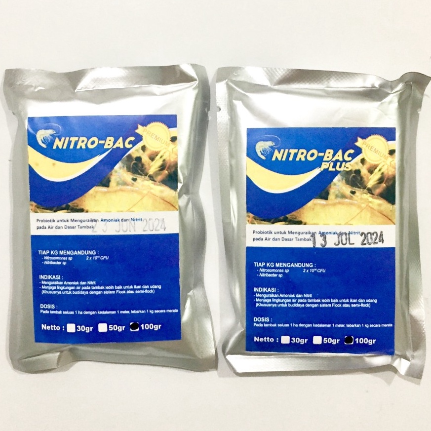 Stok Banyak Probiotik Bacteri Starter 1gr NITROBAC dan NITROBAC PLUS ENZYM PREMIUM Nitrosomonas Nitr