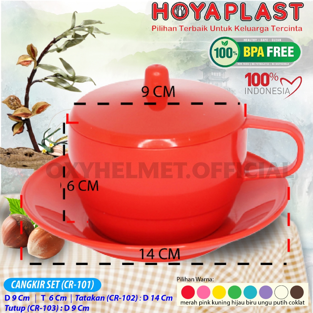HOYAPLAST CANGKIR PLASTIK SET BPA FREE