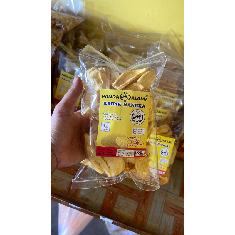 

Keripik nangka pada alami (plastik bening)