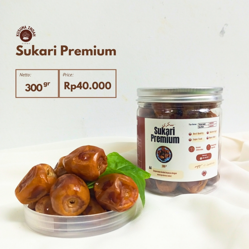 

Kurma Sukkari Al-Qassim Premium 300g: Kenikmatan Kecil dalam Setiap Gigitan