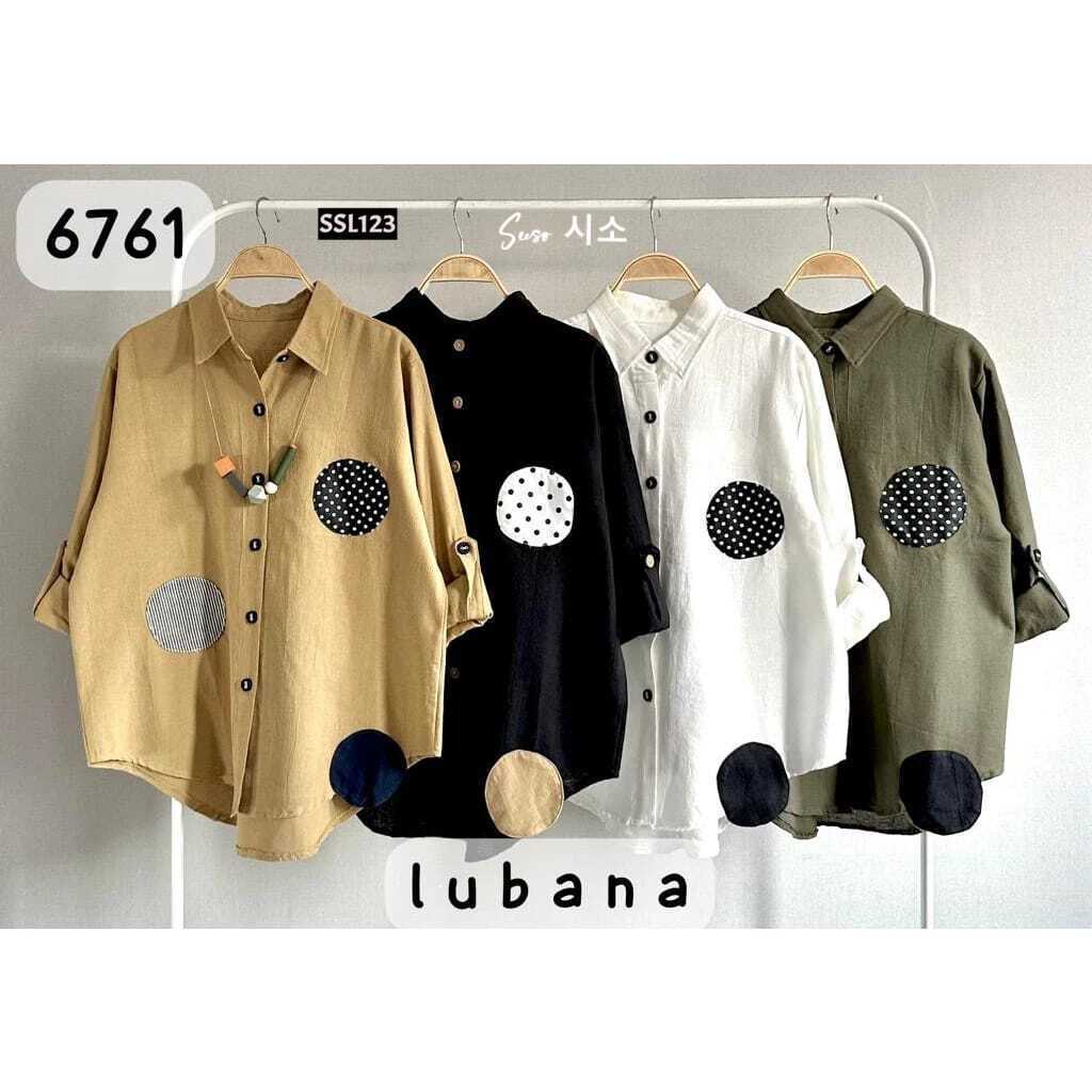 Seeso - SSL123 - Kemeja Wanita Linen Import Premium Lubana Twinball