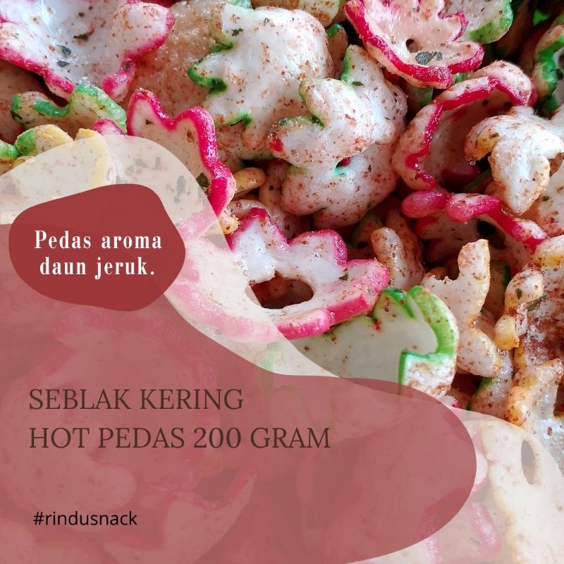 

Seblak kering balado pedas hot 200 gram