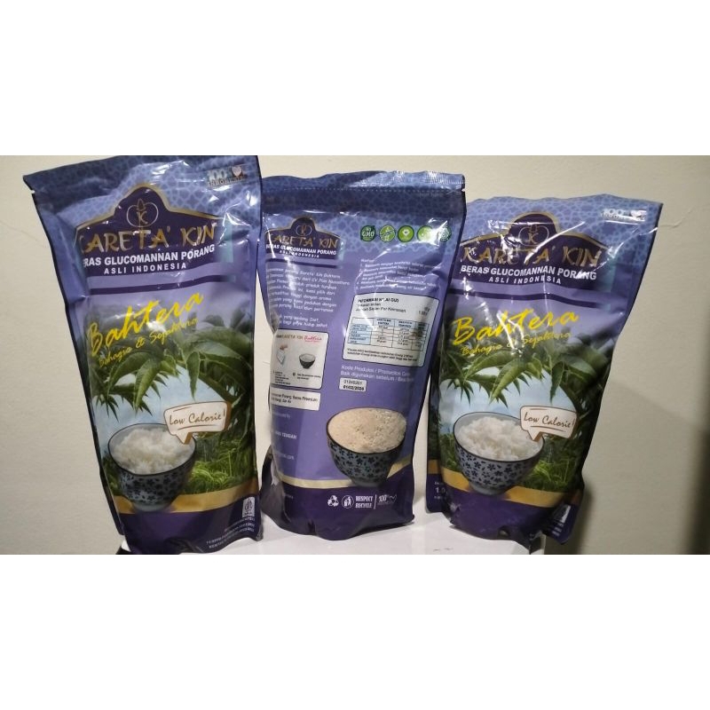 

Beras Glukomanan Porang Karetakin Bahtera 3 x 1 Kg.