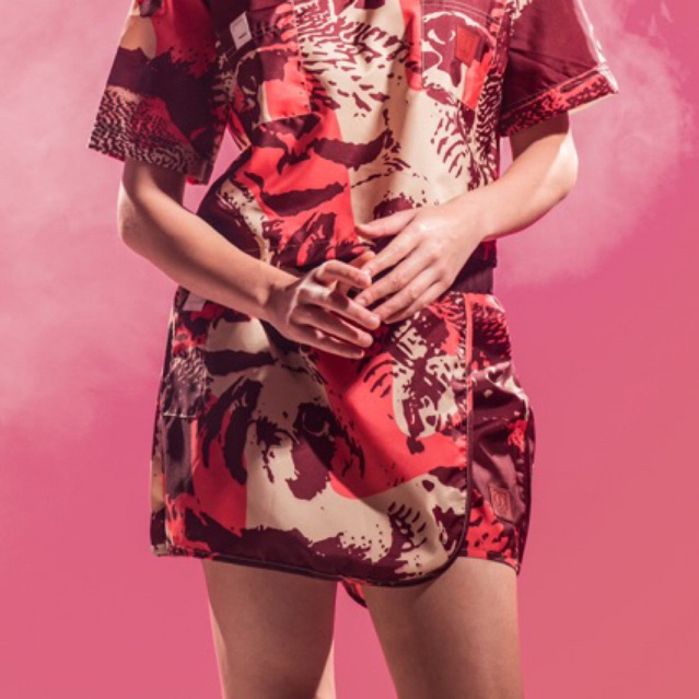 PERSIS X TAKA - BUGGY SHORT ABTRACT - MAROON