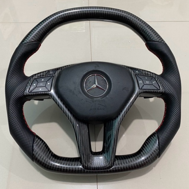 stir setir steering wheel mercedes w204 w205 w212 GLK carbon