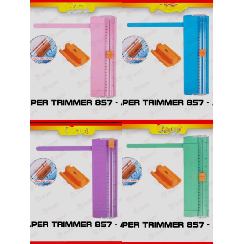 

Alat Pemotong Kertas HVS / Paper Cutter / Trimmer 857 A5 (Bisa potong A4 Vertikal, A6)