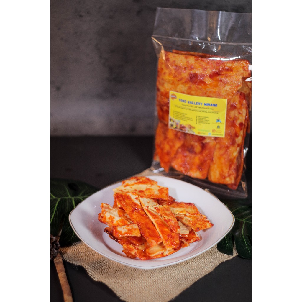 

KERIPIK SANJAI BALADO 1/4 Kg | SANAI BALAO PEDAS MANIS | UBI BALADO BENTUK PANJANG ASLI PADANG | Oleh oleh Padang