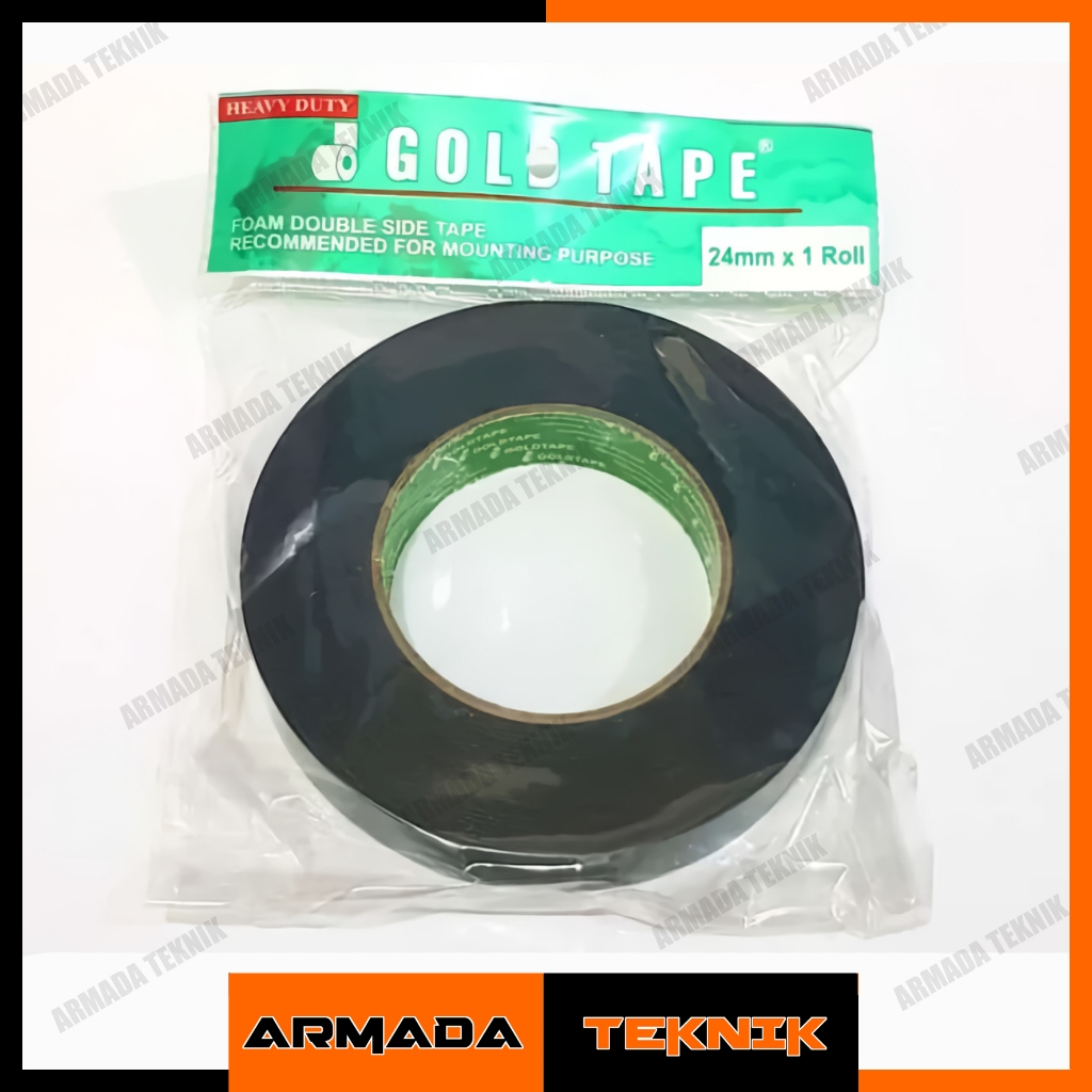 

Double Foam 24 mm - Isolasi Bolak Balik Gold Tape