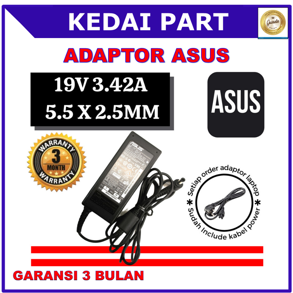 ADAPTOR CHARGER ASUS  A43 A43E A43U A43F A43S K43S ORI