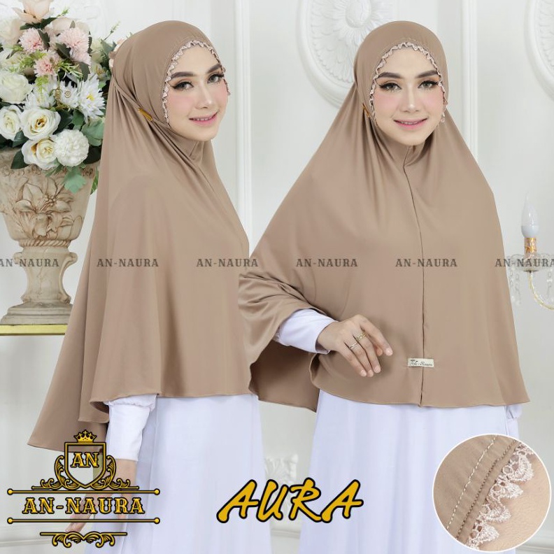 Star 1212 Jilbab jumbo renda kerut tali jersey  jilbab renda tali viral  bergo maryam jumbo kerut te