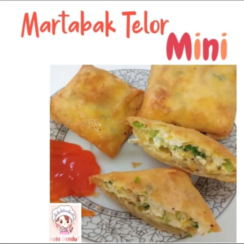 

martabak telor mini isi 6 pcs di goreng / Frozen halal