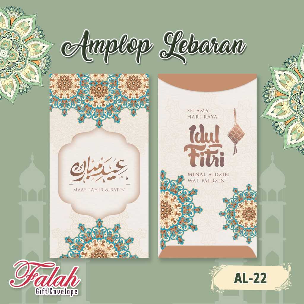 

Amplop Lebaran Falah Kode AL 22 isi 50 lembar / Muat selembaran Uang Tanpa di lipat / Amplop Cantik / Amplop Lucu / Amplop Lebaran