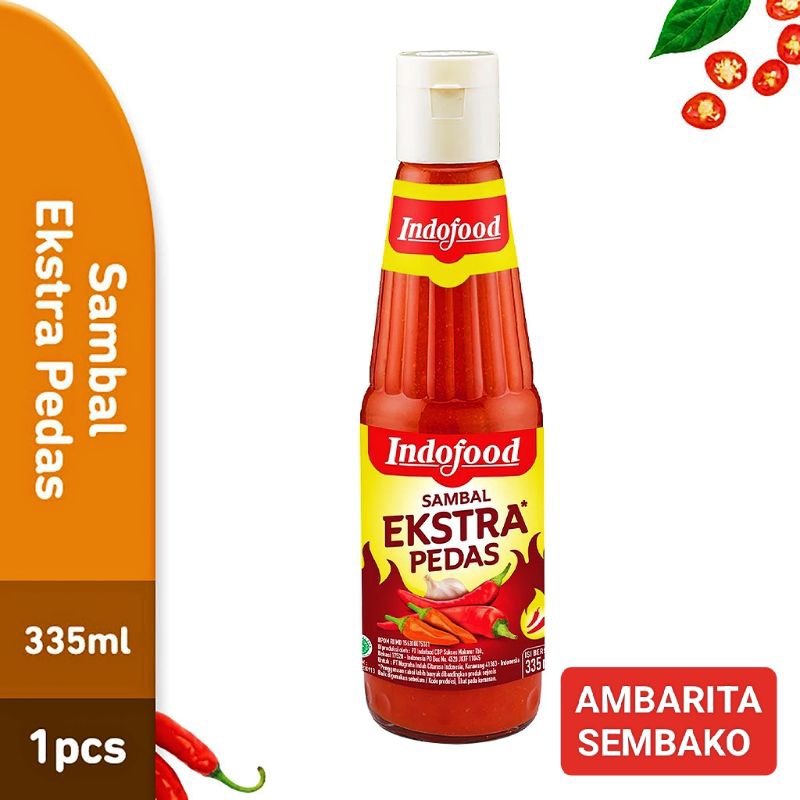 

INDOFOOD SAOS SAMBAL EXTRA PEDAS TERJANGKAU 335 ML