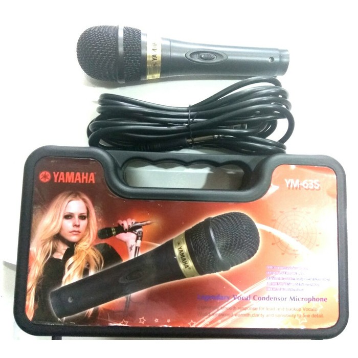 MICROPHONE YAMAHA YM-63S / YM 63 S / YM 63S KARAOKE VOCAL MIC KABEL RESMI YAMAHA