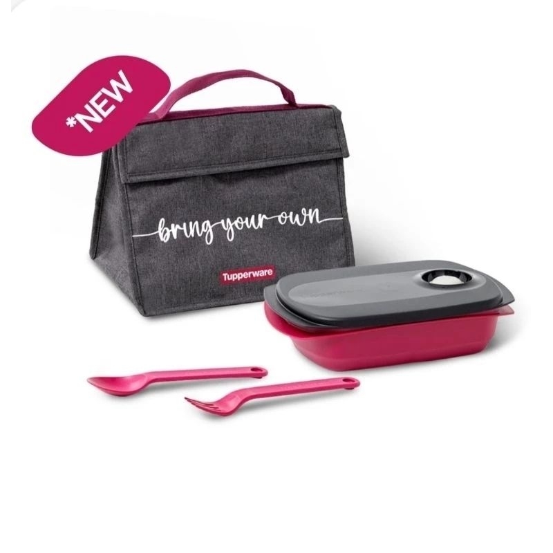 Tepak Makan / Bekal Anak Sekolah dengan Tas B.Y.O (Bring Your Own) Tupperware