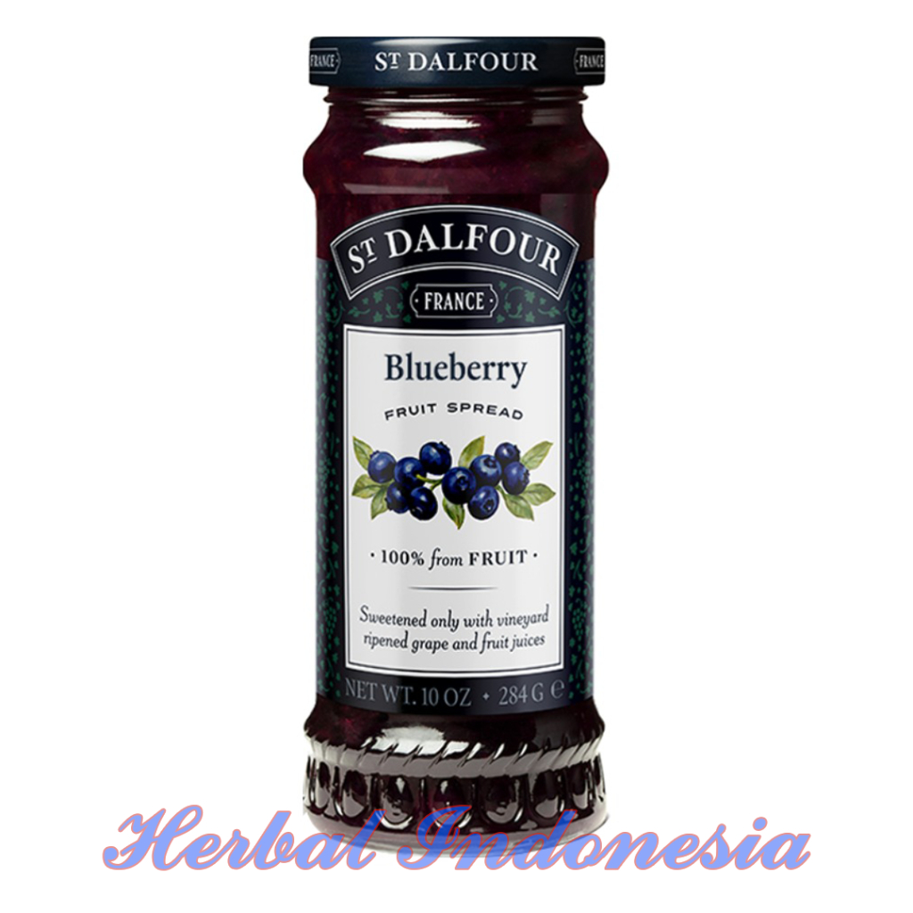 

ST. Dalfour Blueberry 284 Gr - Selai Tradisional Prancis Rasa Blueberry