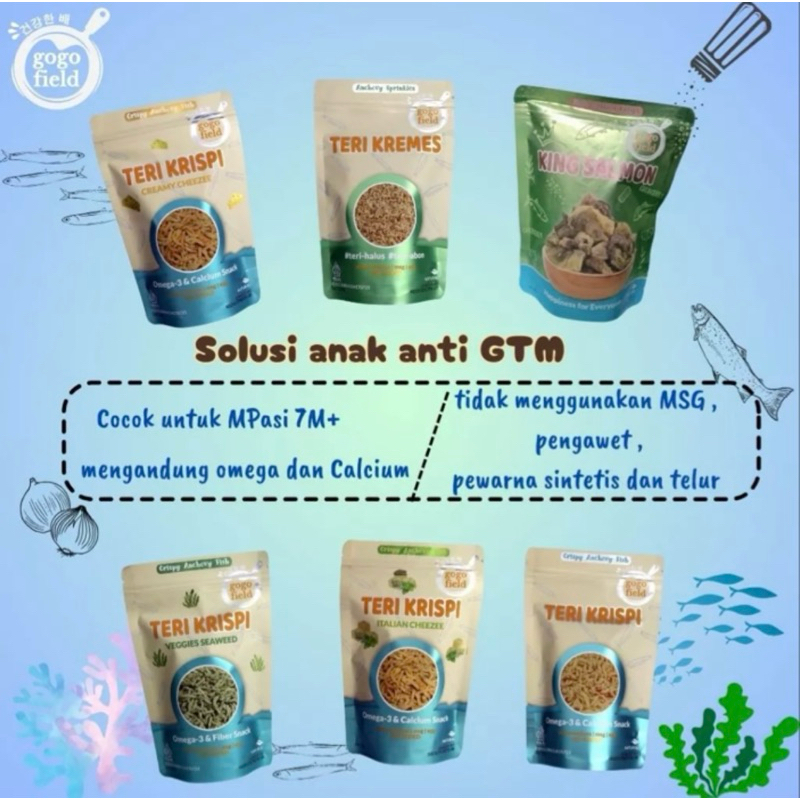 

Piscoklegit_ Gogofield - Teri Krispi Teri Kremes Cemilan Sehat Crunchy Tanpa Msg