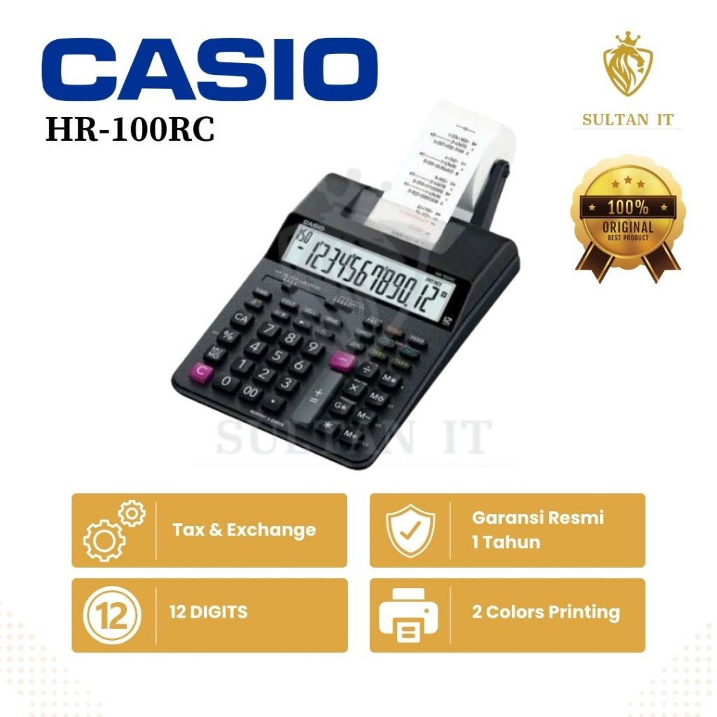 

Kalkulator Print Casio HR 100 RC ORIGINAL