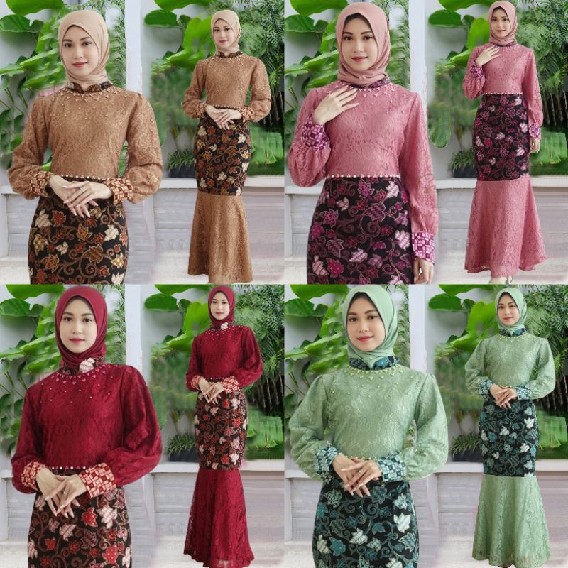 (UK.M-XXL) DRESS MAXI JESSLYN BATIK DUYUNG FG / GAUN LEBARAN BATIK DUYUNG JUMBO / LONG DRESS MUSLIM 