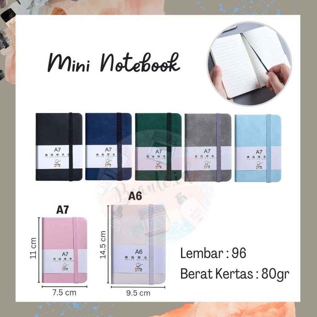 

Mini Notebook Buku Kecil A6 A7 Notes Catatan Bergaris Untuk Siswa Kantor Pekerja Catatan Penting Premium Berualitas Bahan Tebal Compact Mini Portable A6 Notepad Memopad Pocket notepad memo notes