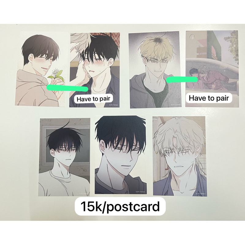 Toonique mofun BL Manhwa cafe Benefit Bene Postcard PC Limited Edition Pair Oper WTS LTIT Set  ENNEA