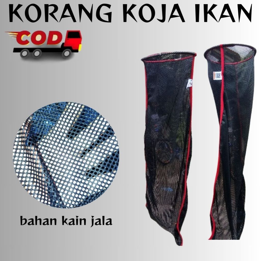 Korang Koja Ikan panjang 100cm lebar 50cm bahan kain tebal