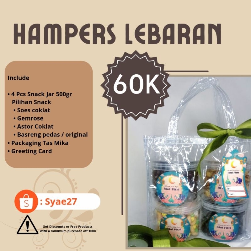 

Hampers Snack Isi 4 Jar 500gr