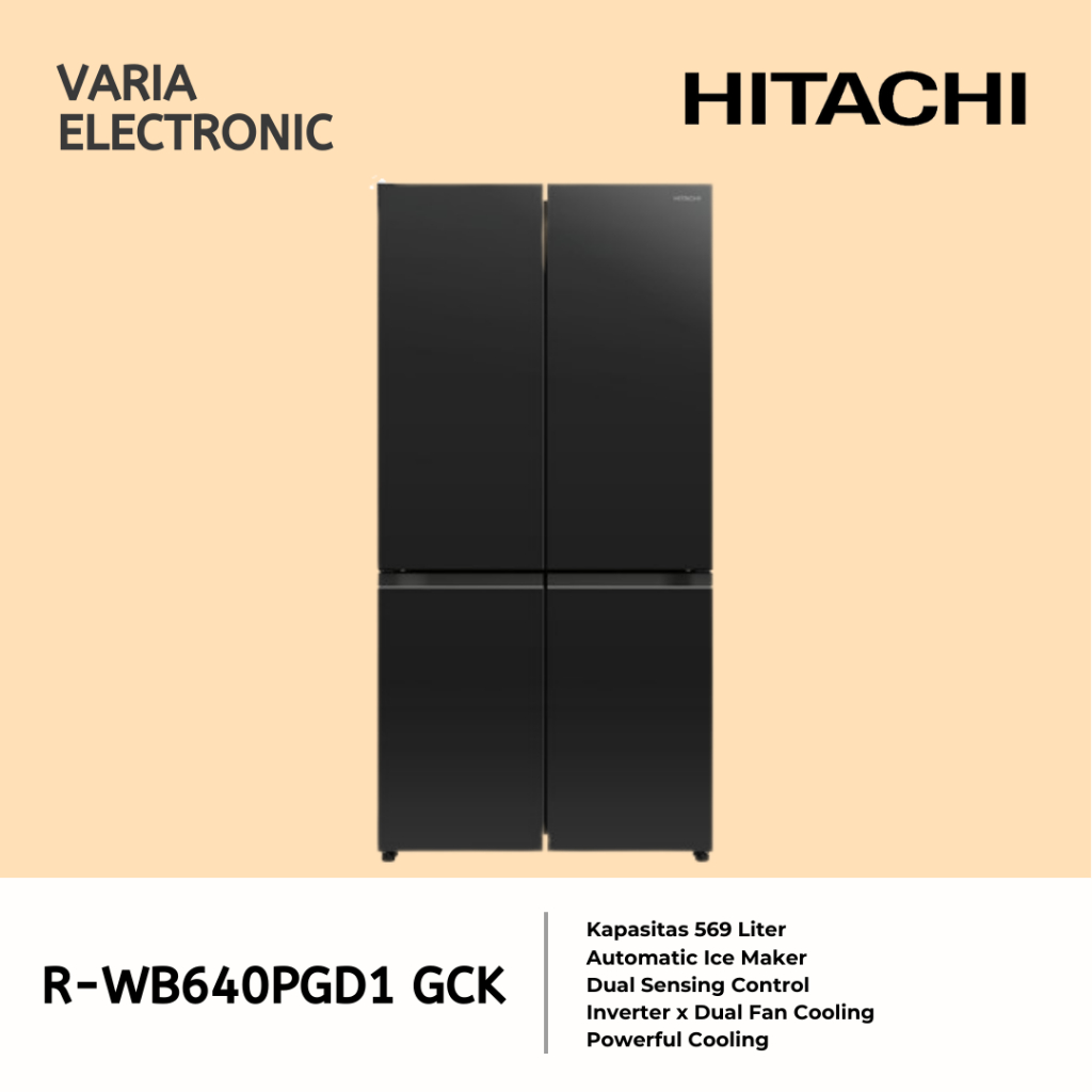 Kulkas 4 Pintu HITACHI R-WB640PGD1 GCK