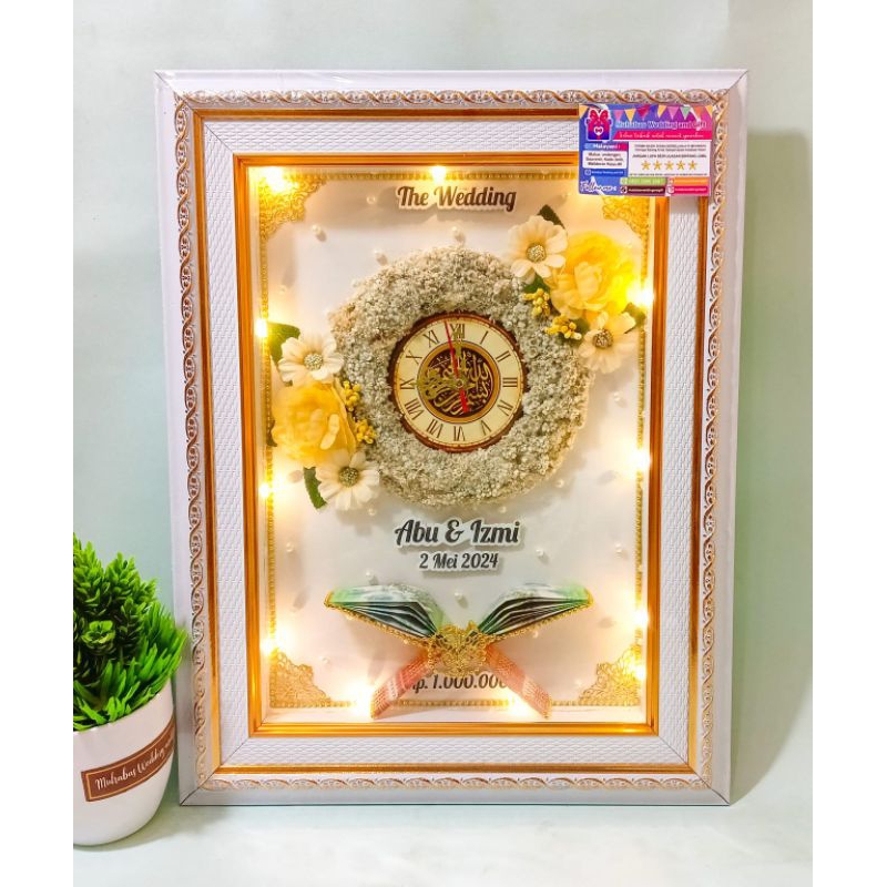 Mahar Pernikahan Jam / Bingkai Mahar Pernikahan Islami