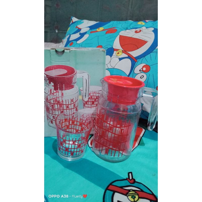 KIMGLASS 4IN1 MURAH/TEKO SET/ KADO MURAH/ PITCHER SET 4IN1