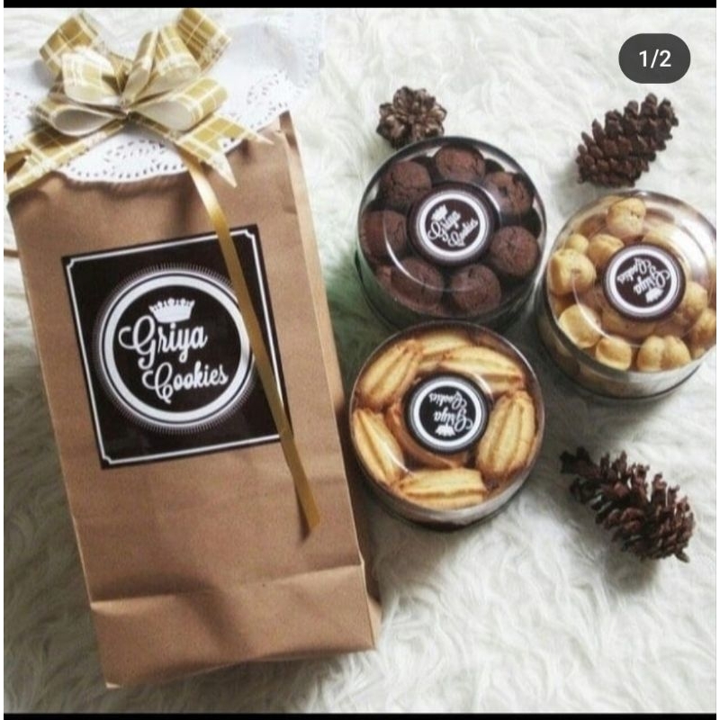 

sample parsel lebaran pita isi 3 cookies