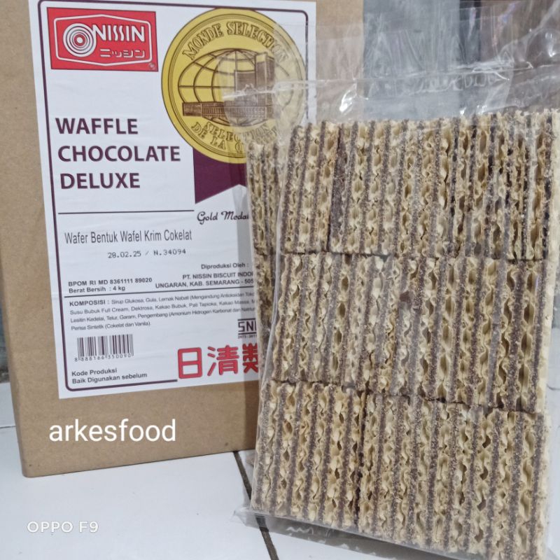 

Waffle coklat by nissin enak nyoklat banget