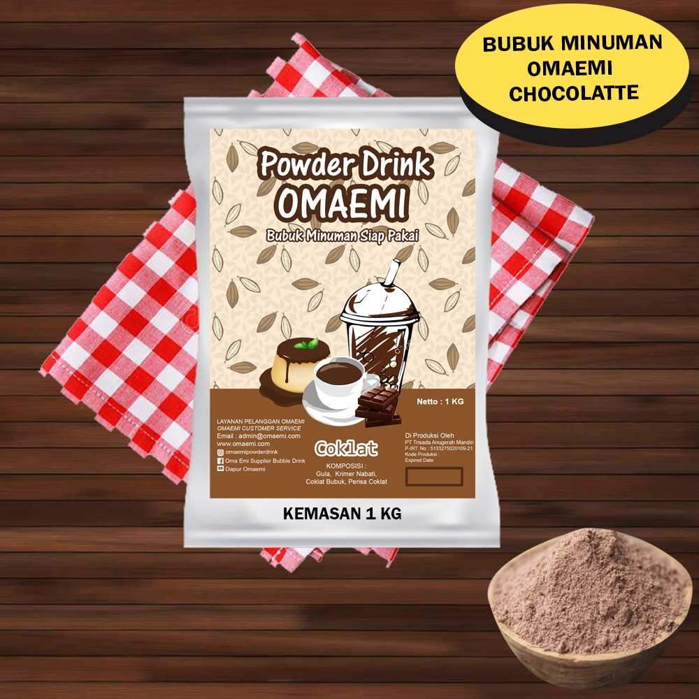

BUBUK MINUMAN RASA CHOCOLATE KEMASAN 1KG
