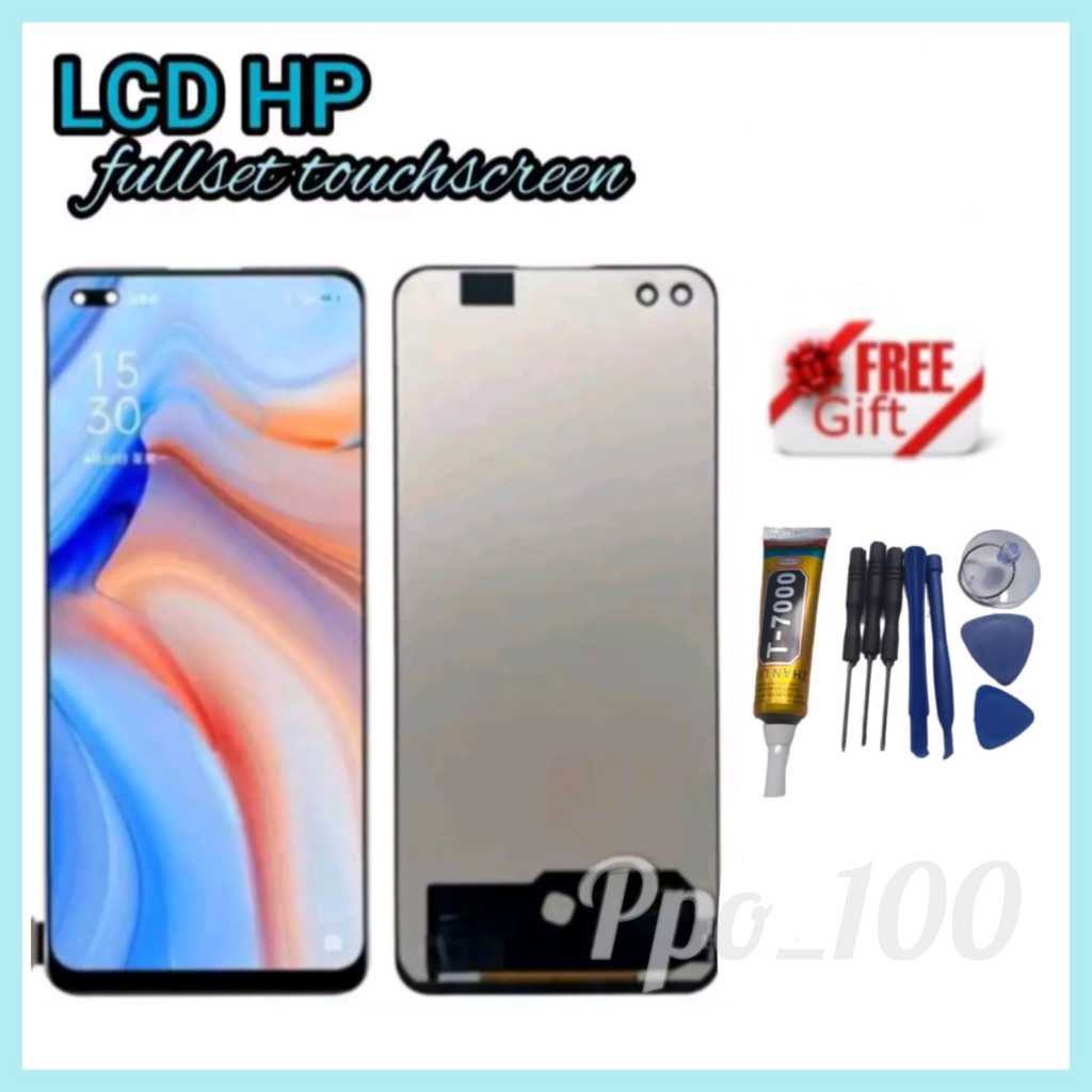 LCD OPPO RENO 4/4F/4 LITE/F17 PRO /A93 4G/ FULLSET Touchscreen ORI FREE GIFT