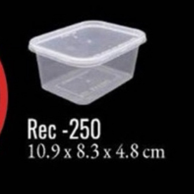 Thinwall rectangle 250ml isi 25pcs / thinwall kotak 250ml 1 slop / thinwall rectangle victory 250ml 