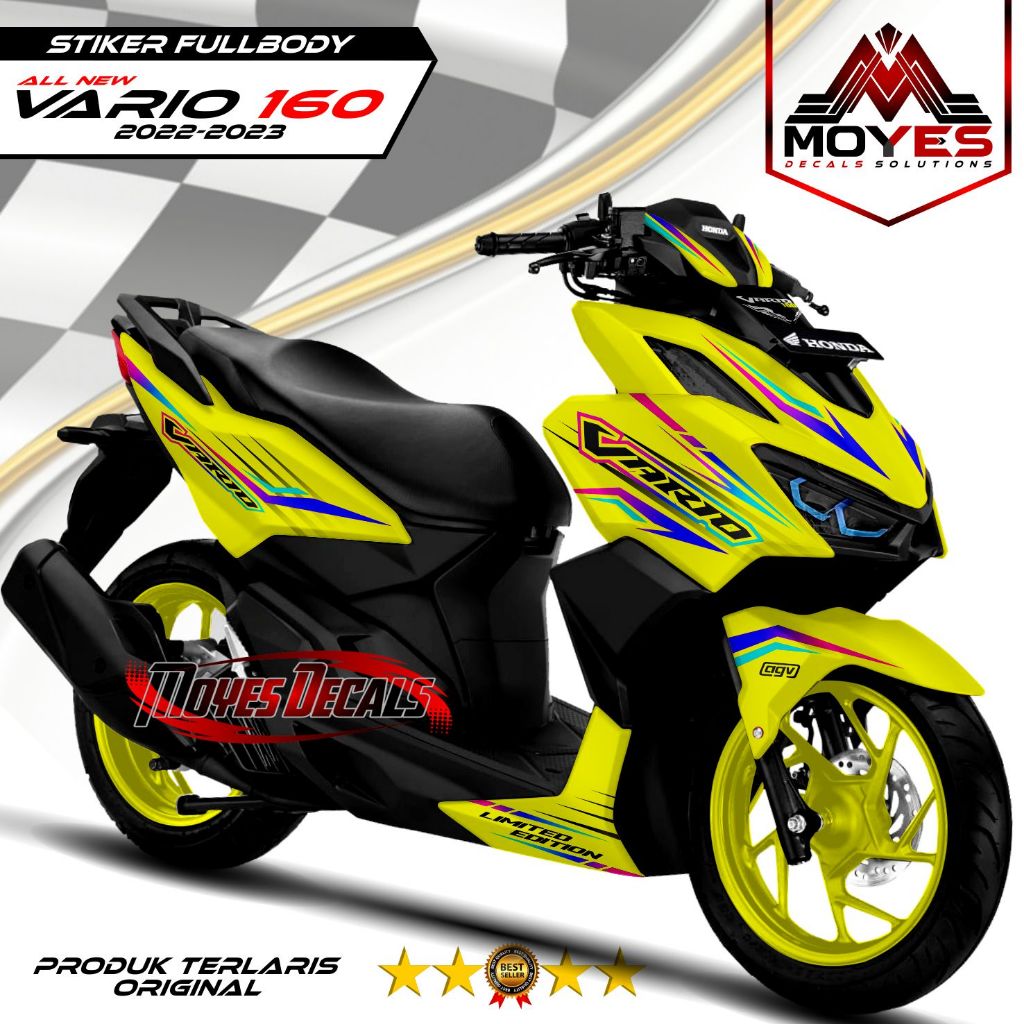 Decal Motor Vario 160 - Stiker Motor Vario 160 Fullbody Premium - Variasi Motor Honda Vario 160 2022
