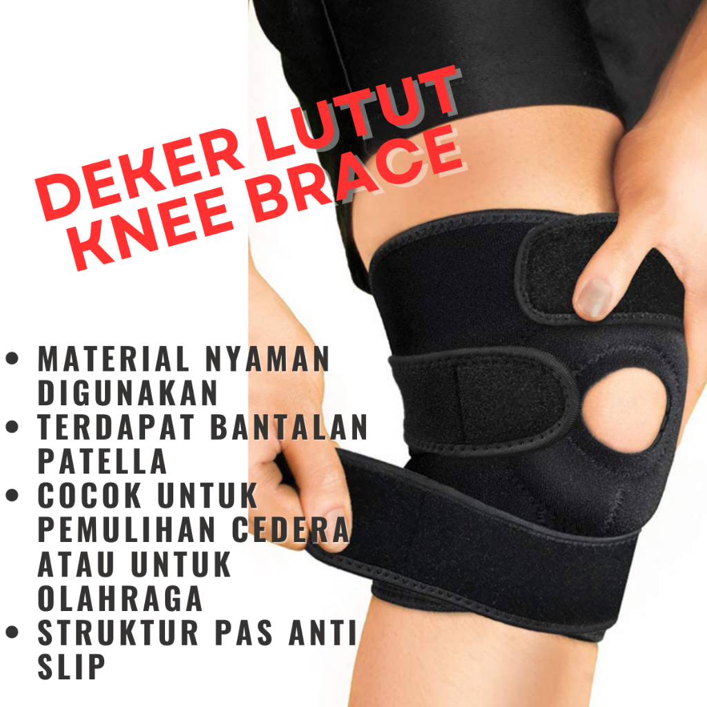 DEKER PELINDUNG LUTUT KNEE SUPPORT KNEE PAD PATELLA deker kesehatan