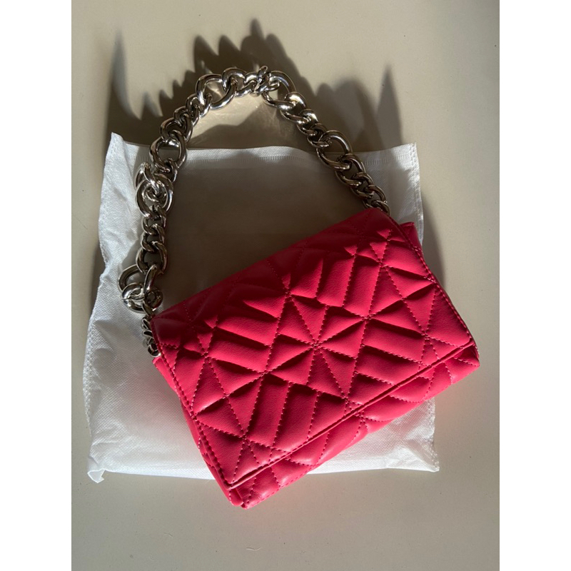 preloved zara bag fuschia