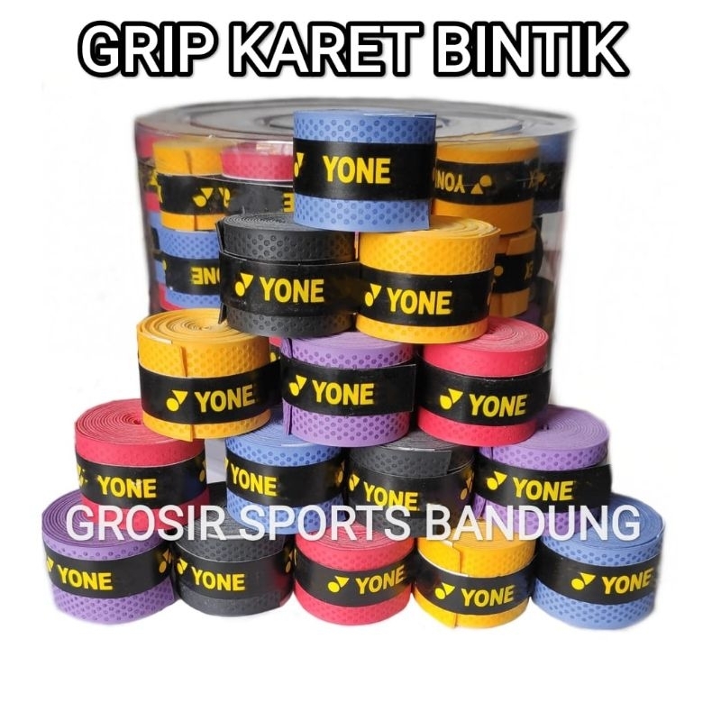 GRIP KARET BINTIK / OVER GRIP PU / RAKET BADMINTON / TENNIS / PANCINGAN