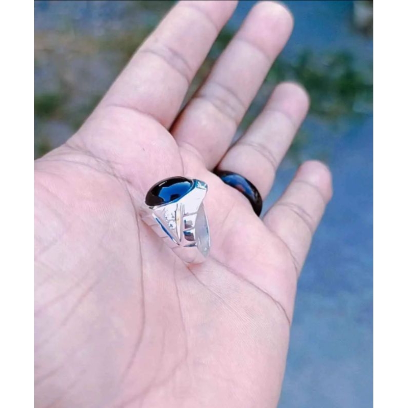 cincin perak batu wulung
