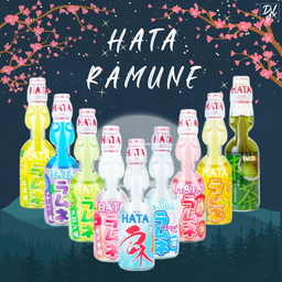 

Hata Ramune Berkarbonat Aneka Rasa 200ml 1 Botol