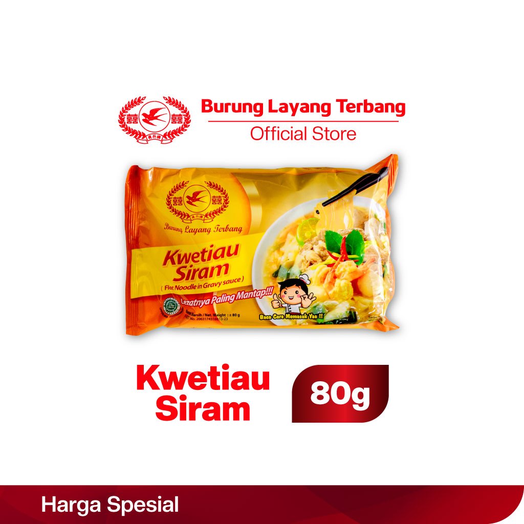 Kwetiau Siram (instan) Burung Layang Terbang