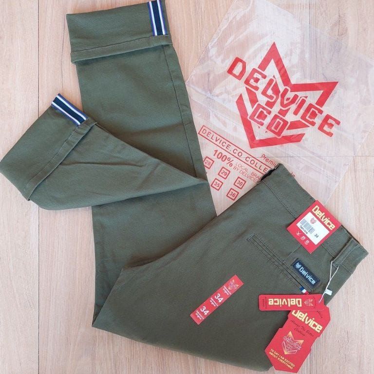 ART K14A CELANA PRIA CHINO Slim Fit Panjang Pria Kerja Kantor Santai Liburan Cowok Original Delvice 