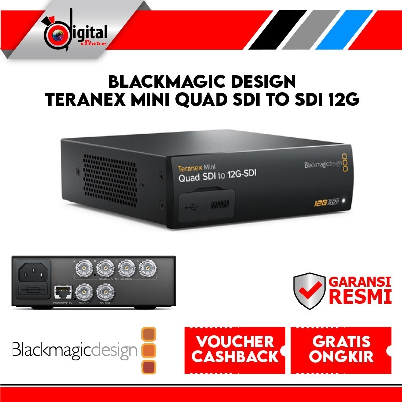 Blackmagic Teranex Mini Quad SDI to SDI 12G & SDI 12G to Quad SDI