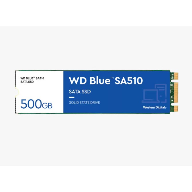 WD SSD BLUE 500GB / M.2 2280 SATA SSD / 3D NAND SSD / 5 years warranty