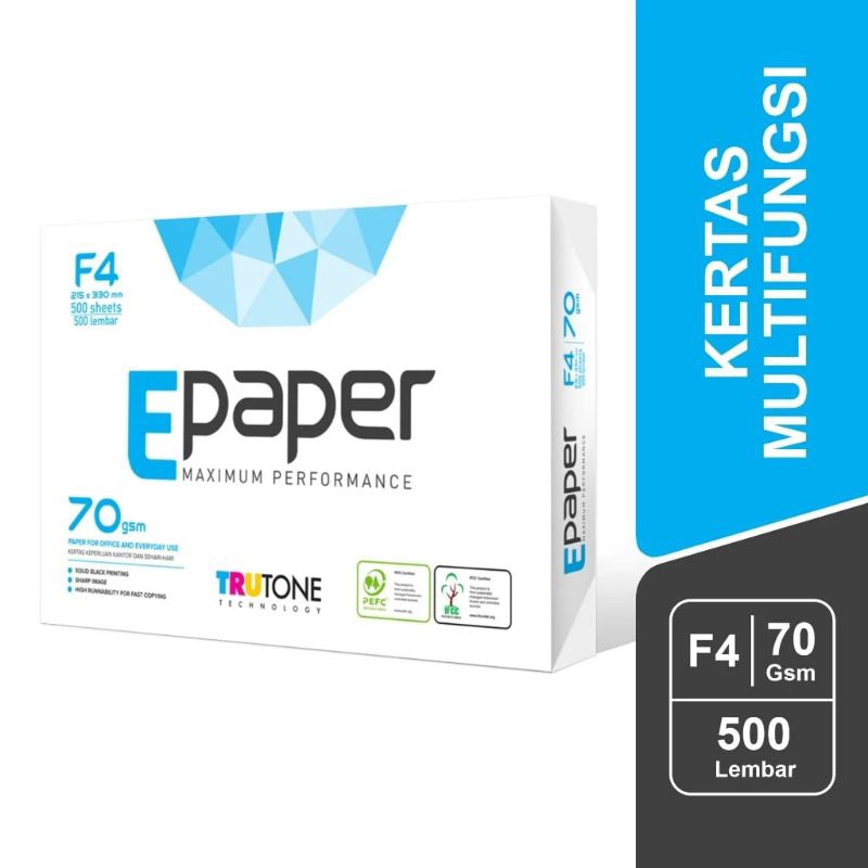 

E-paper Kertas HVS A4 & F4 70 gsm