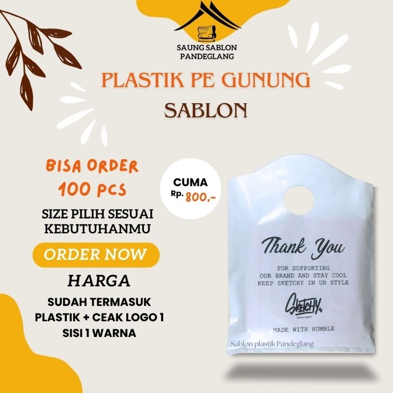 PLASTIK PE GUNUNG ( Free Desain )